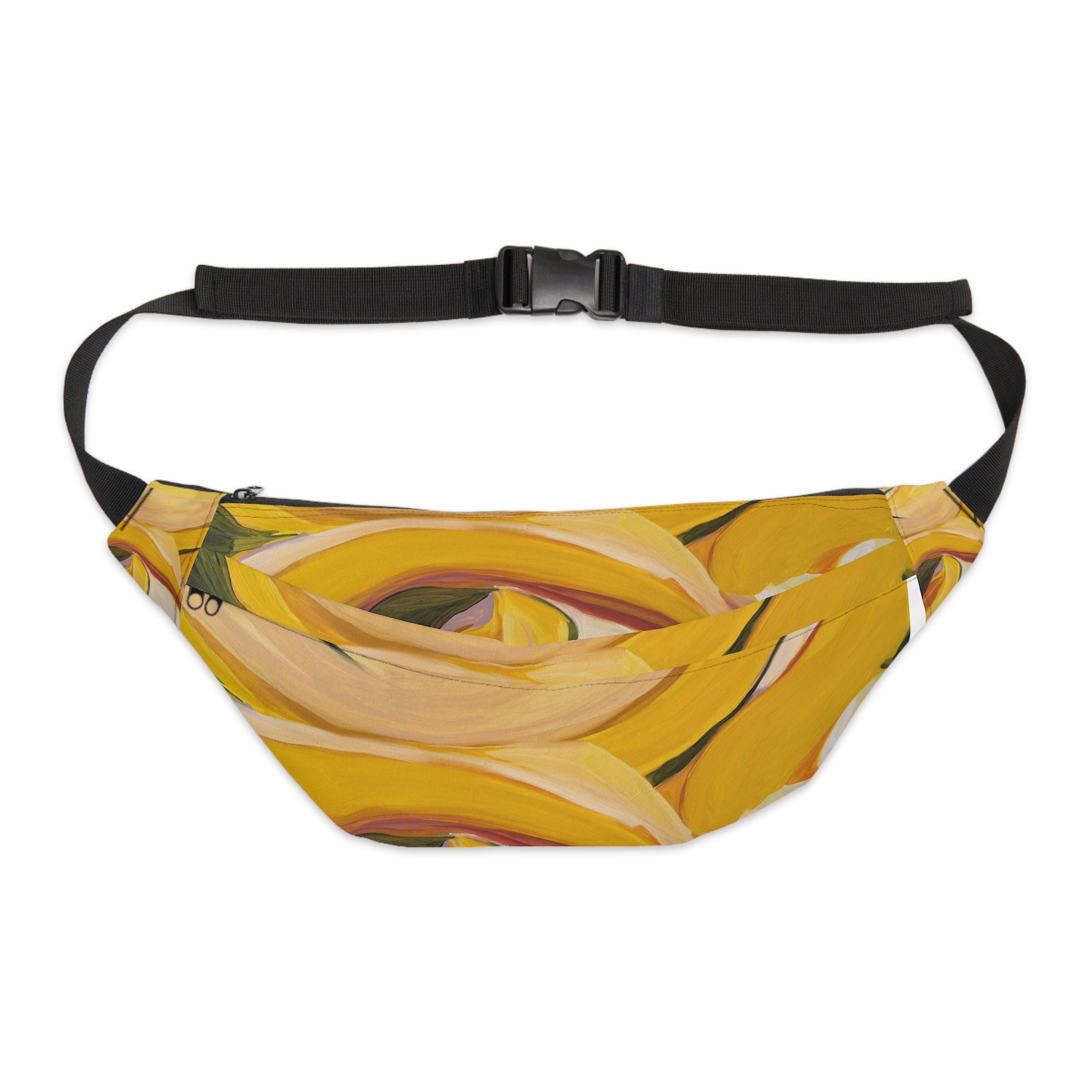 Yellow Rose Floral Fanny Pack