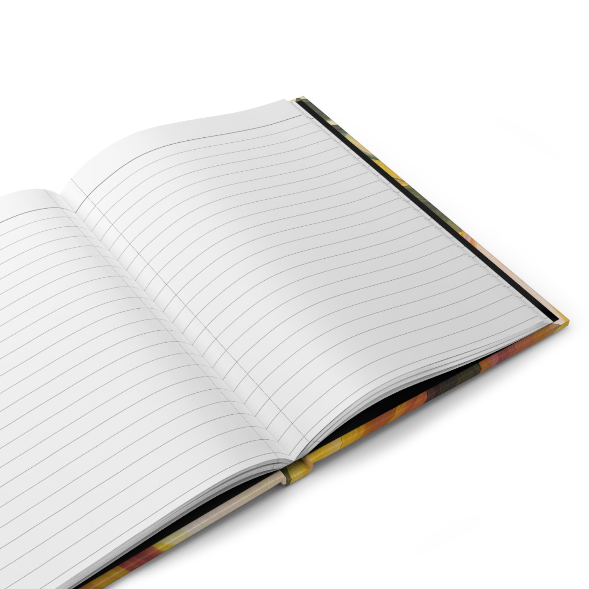 Abstract Yellow Floral Hardcover Journal — Matte Artistic Notebook for Daily Notes & Gifts