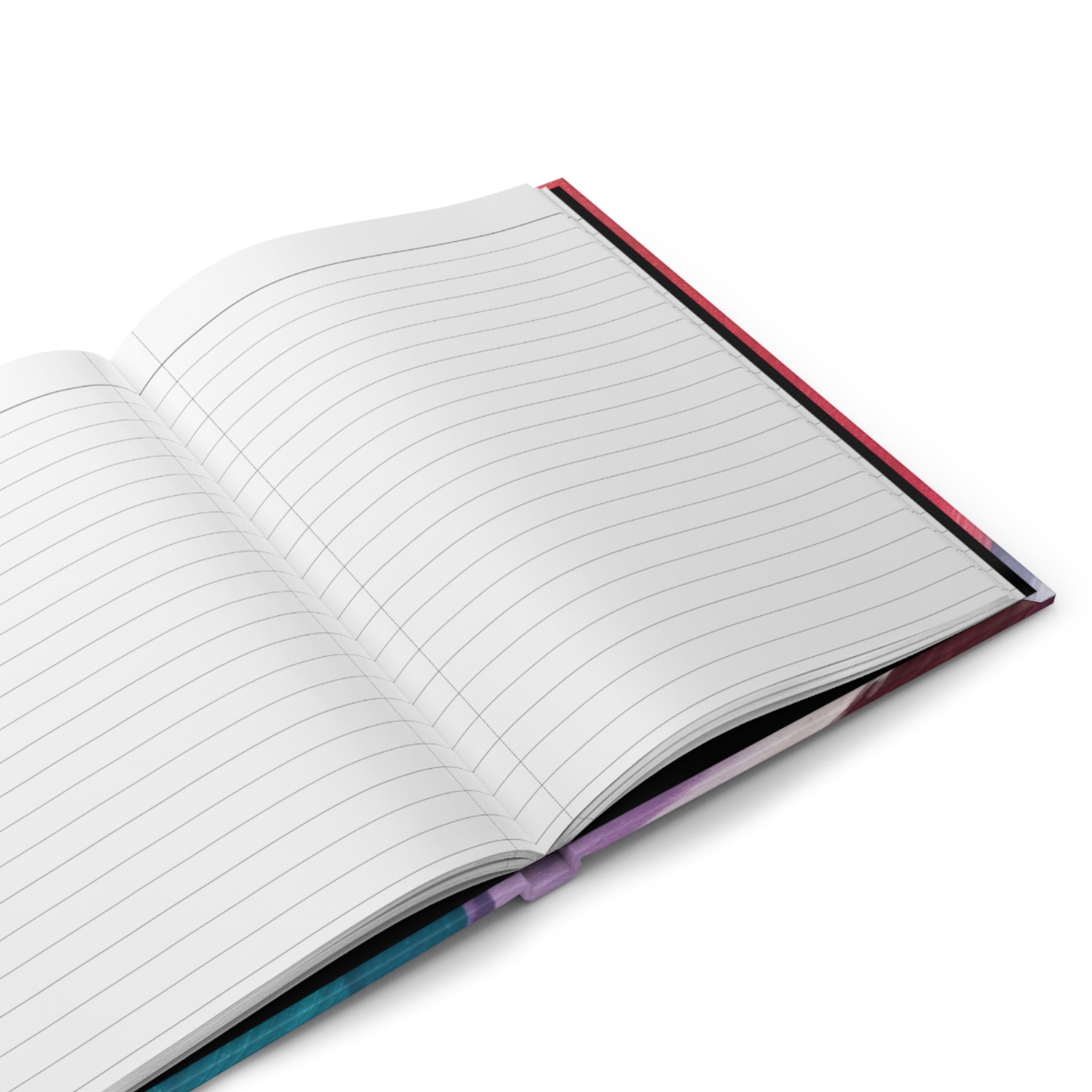 Abstract Floral Hardcover Journal — Colorful Brushstroke Notebook
