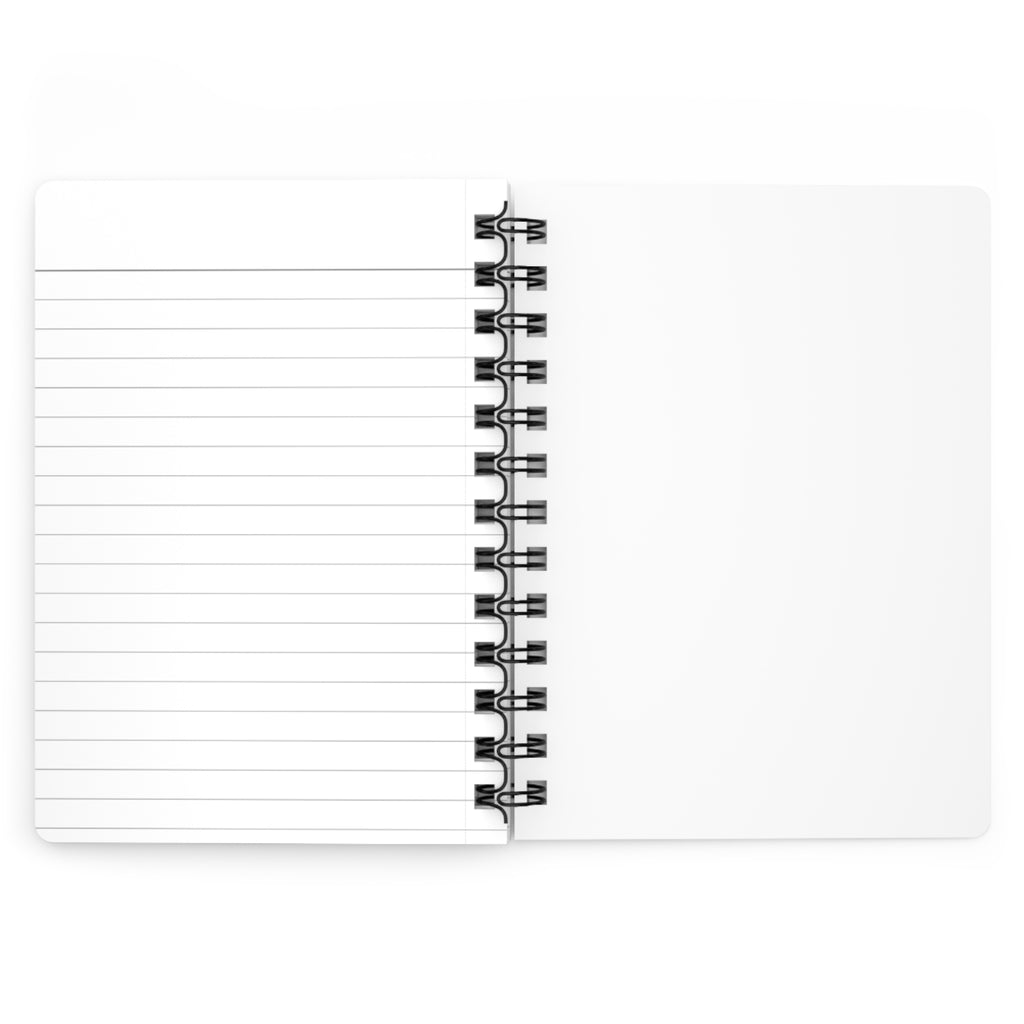 Spiral Notebook — Abstract Pink Brushstroke Journal for Notes & Sketches