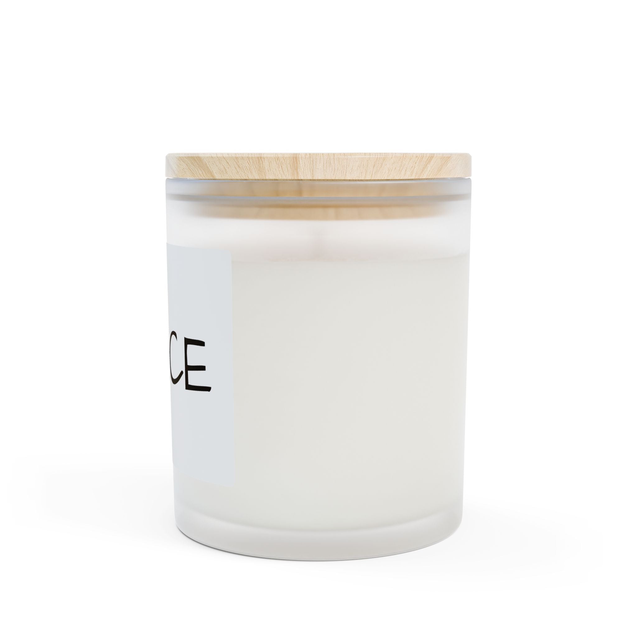 Peace Frosted Glass Candle — 11oz Scented Jar for Relaxation, Meditation & Gifts