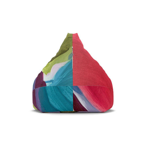 Abstract Colorful Art Bean Bag Cover – Vibrant Painted Accent for Living Rooms, Kids’ Rooms & Dorms