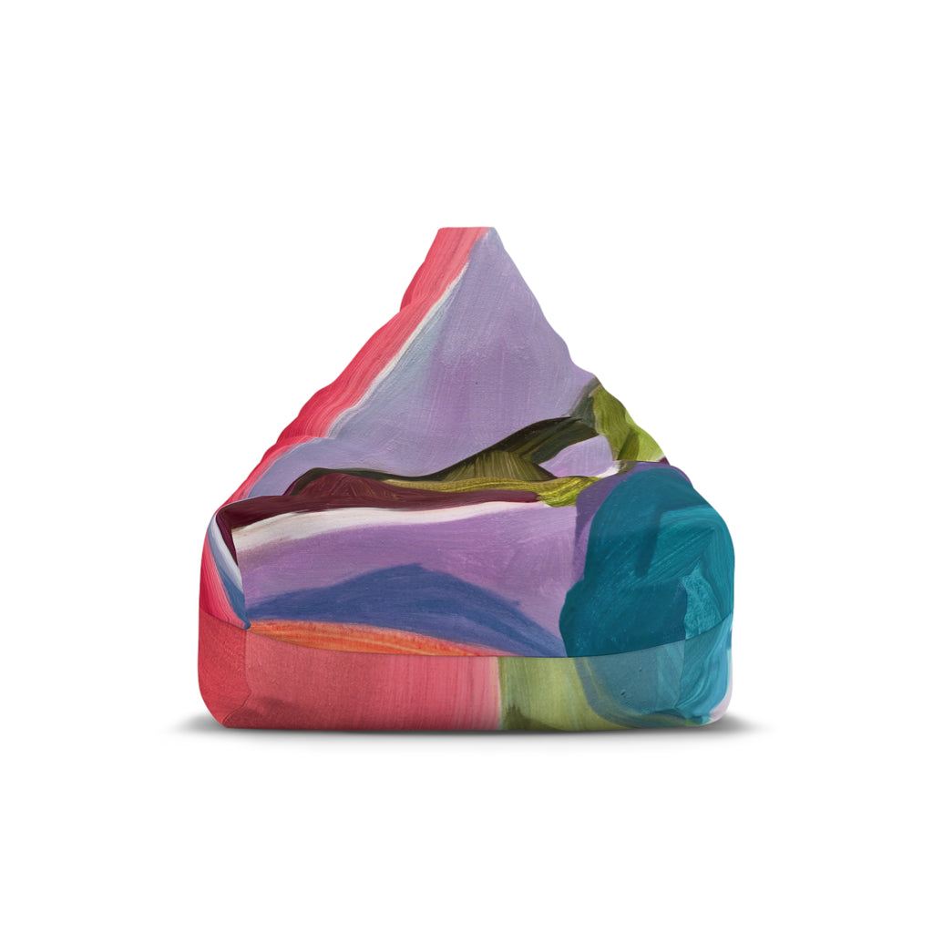 Abstract Colorful Art Bean Bag Cover – Vibrant Painted Accent for Living Rooms, Kids’ Rooms & Dorms