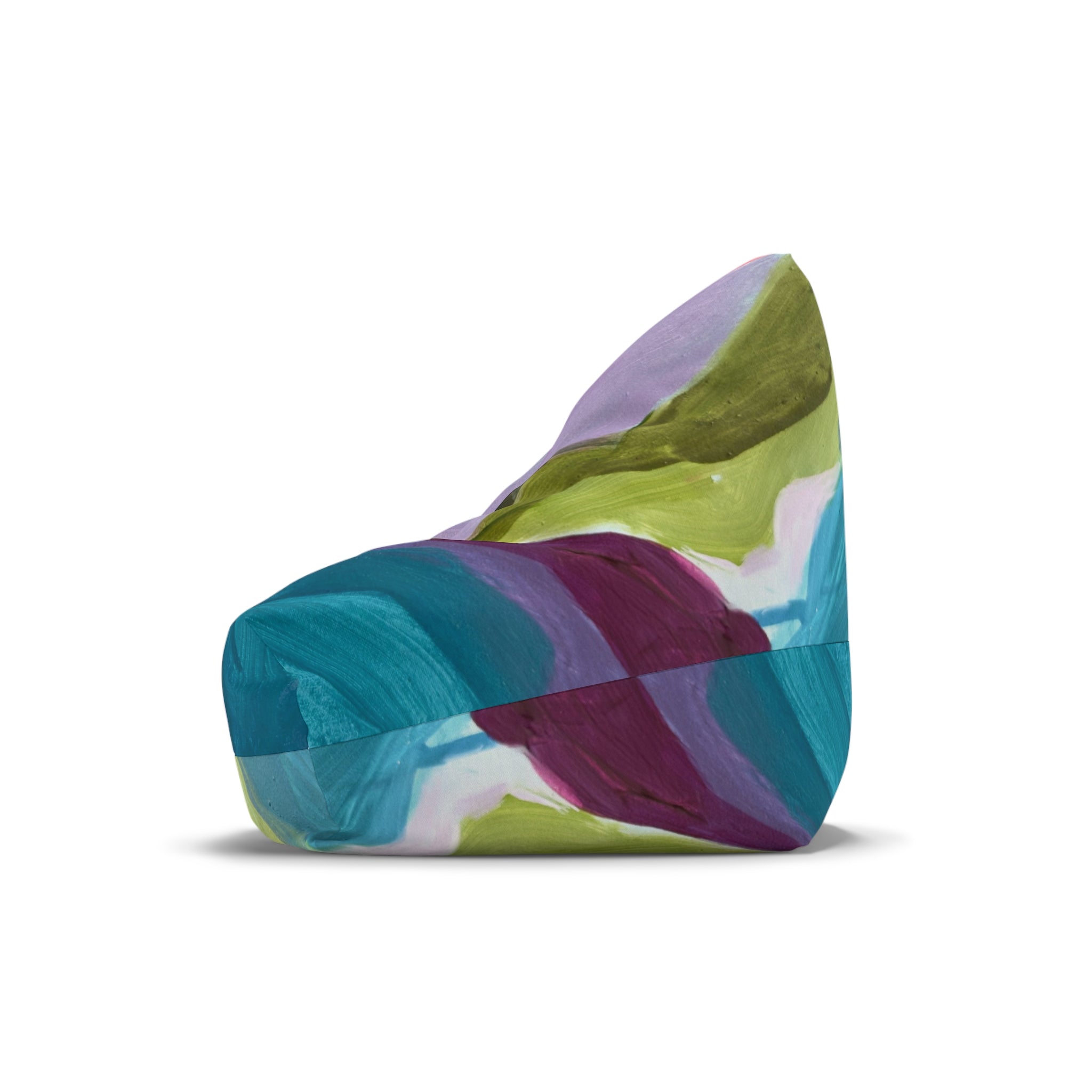 Abstract Colorful Art Bean Bag Cover – Vibrant Painted Accent for Living Rooms, Kids’ Rooms & Dorms