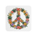 Floral Peace Sign Coasters — Set of 50/100 Decorative Drink Coasters