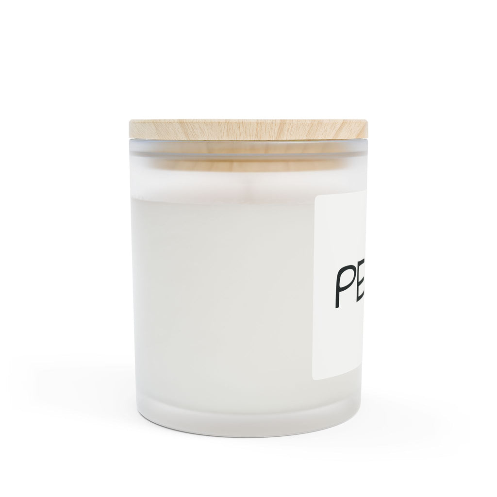 Peace Frosted Glass Candle — 11oz Scented Jar for Relaxation, Meditation & Gifts