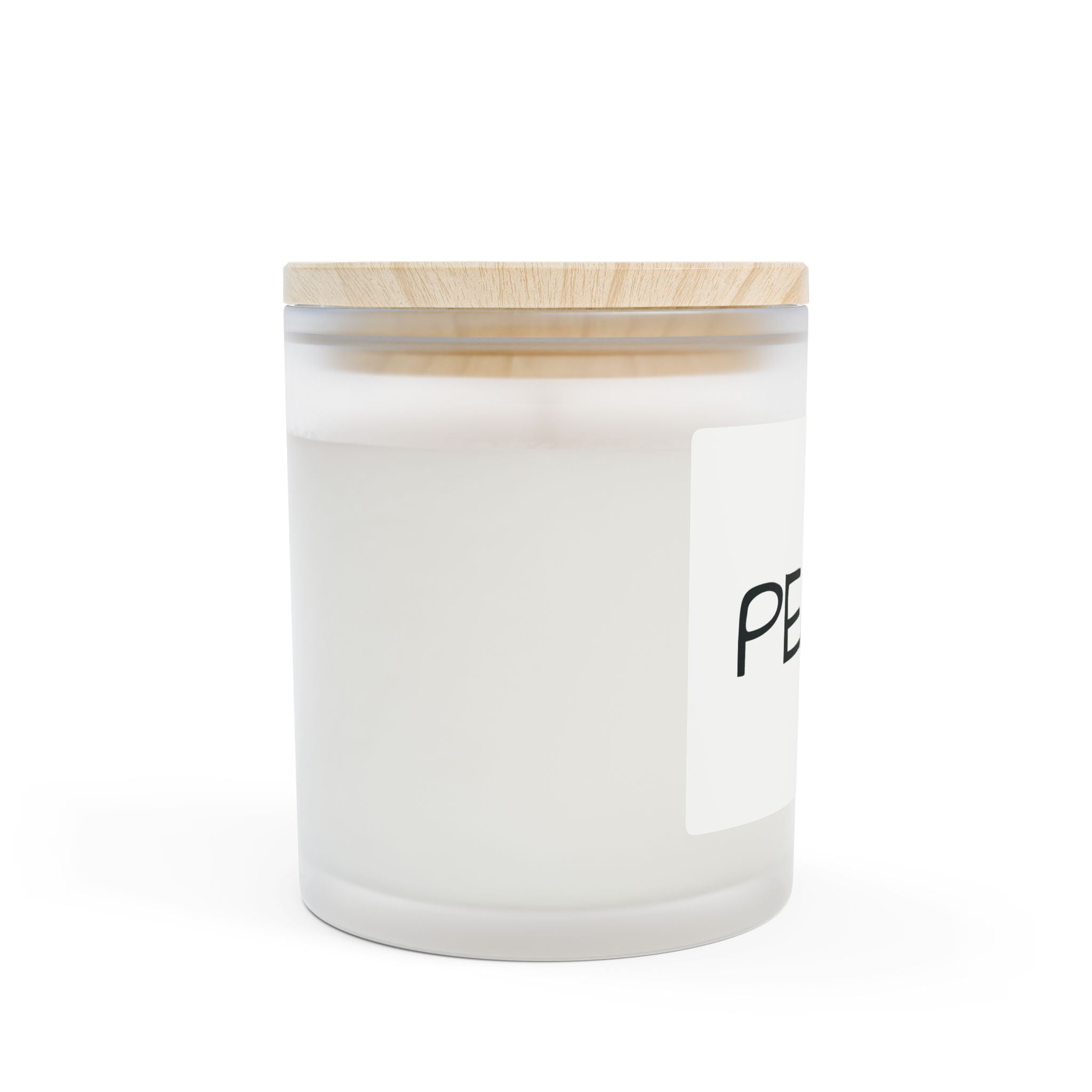 Peace Frosted Glass Candle — 11oz Scented Jar for Relaxation, Meditation & Gifts