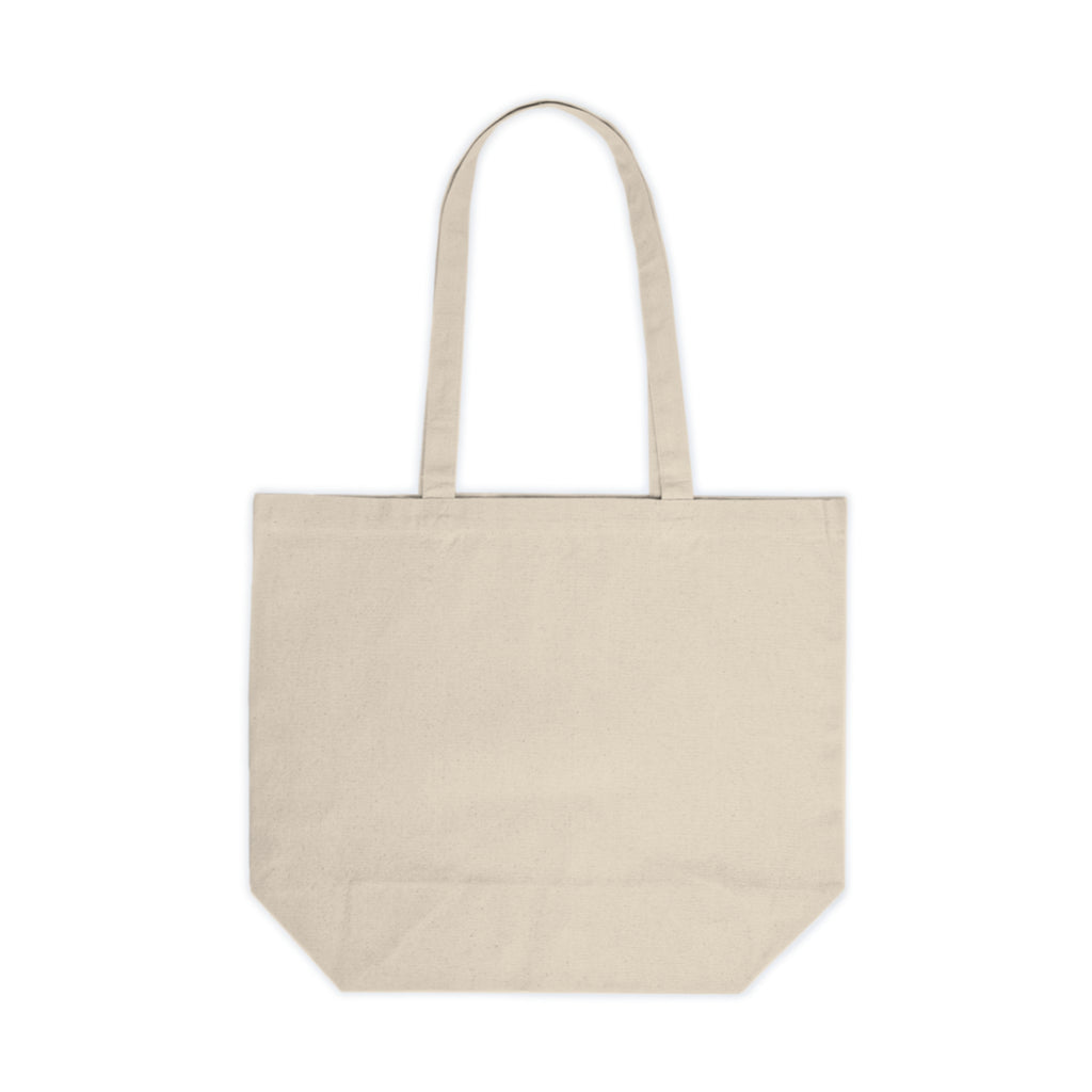 Floral Peace Sign Canvas Tote — Boho Flower Market Bag