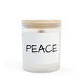 Peace Frosted Glass Candle — 11oz Scented Jar for Relaxation, Meditation & Gifts