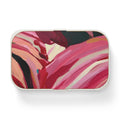 Abstract Pink Swirl Bento Lunch Box – Artistic Portable Food Container