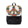 Floral Peace Sign Backpack — Boho Flower Shoulder Backpack
